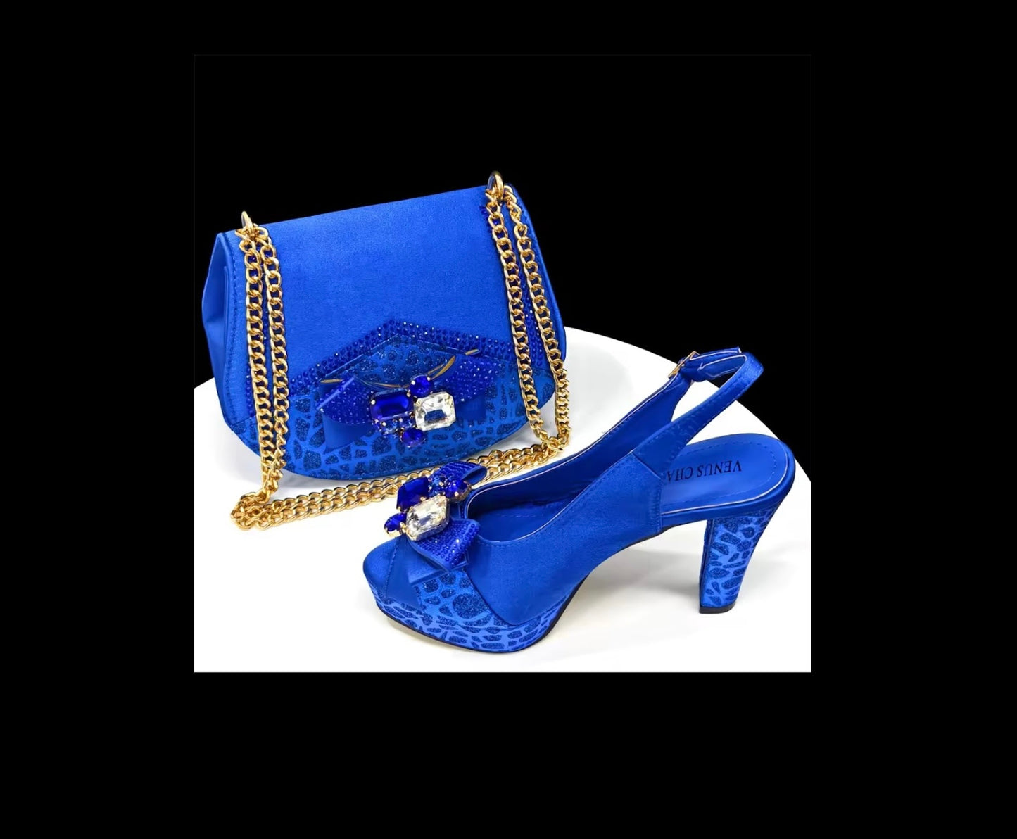 Chic Elegant Handbag and High-Heel Set for Special Occasions